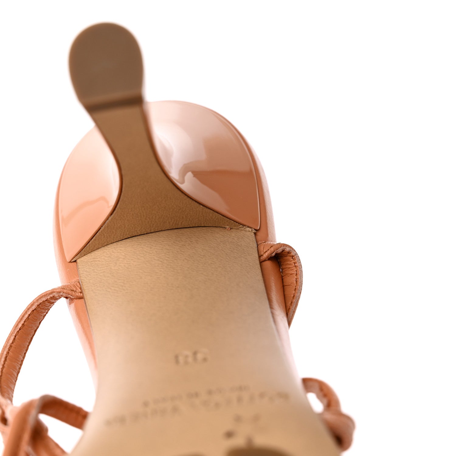 Bottega Veneta Crush Calfskin The Line 90mm Sandals 38 Clay 13 of 16