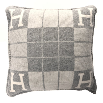 Hermes Wool Cashmere Avalon III Pillow PM Ecru Gris Clair 2 of 3