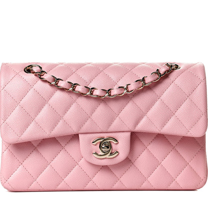 Chanel Caviar Quilted Small Double Flap Pink 7 of 10
