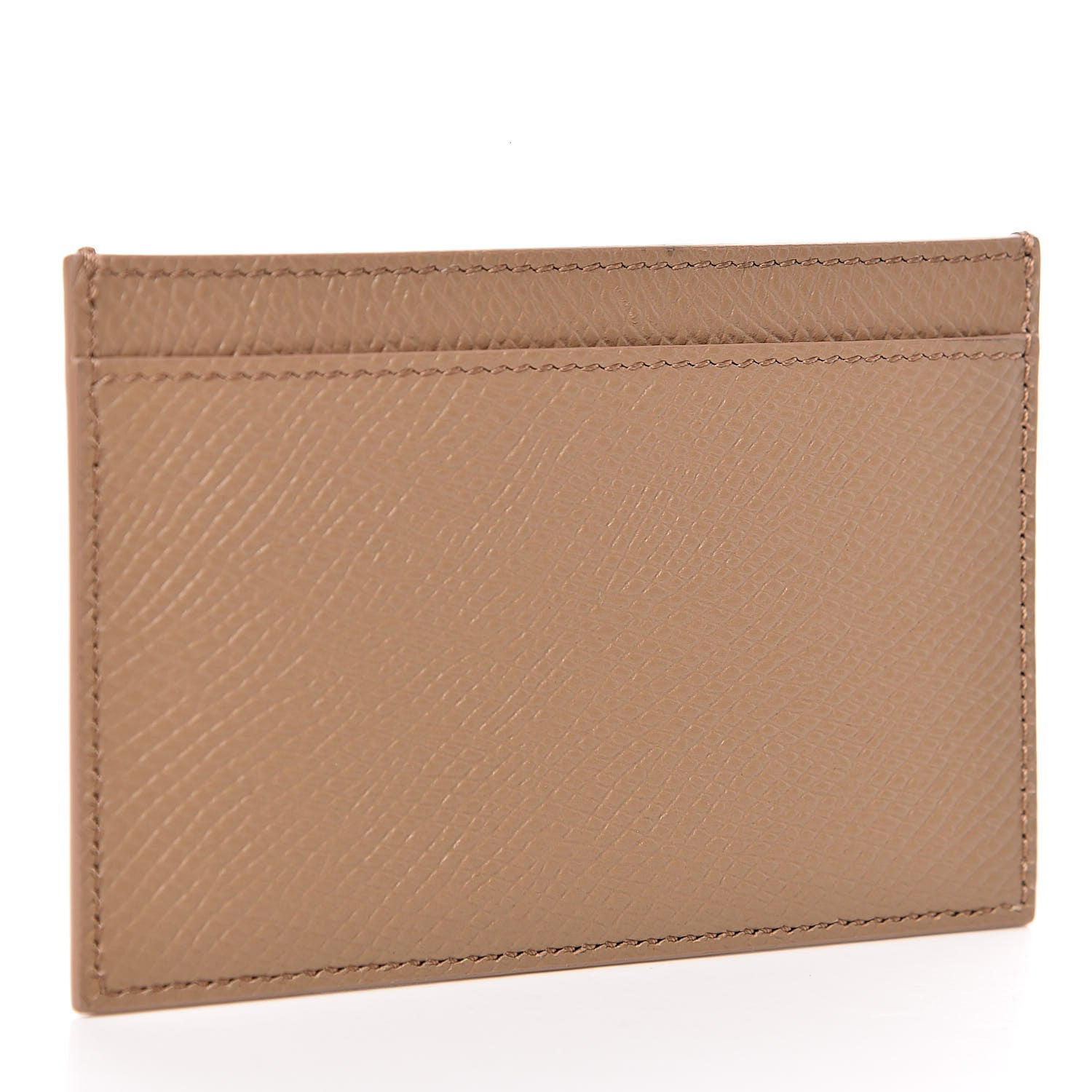 Celine Grained Calfskin Card Holder Light Camel 3 of 7