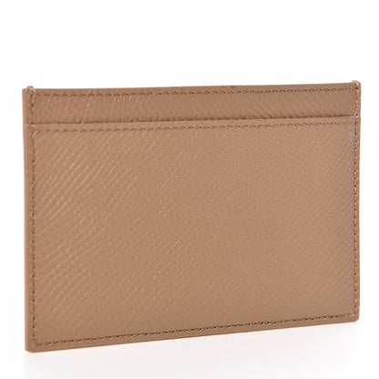 Celine Grained Calfskin Card Holder Light Camel 3 of 7