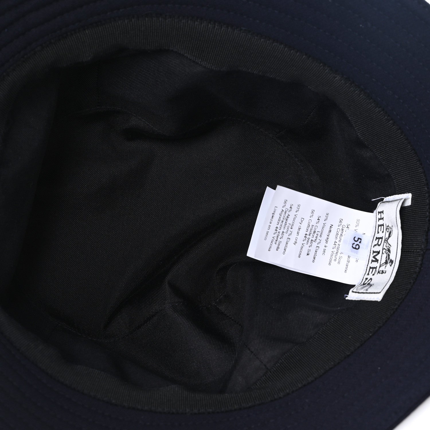 Hermes Cotton Canvas Eden Bucket Hat 59 Marine 7 of 8