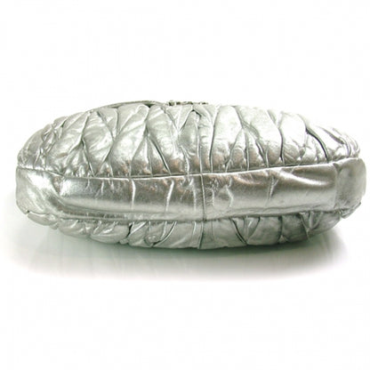 Miu Miu Leather Matelasse Coffer Silver 5 of 10