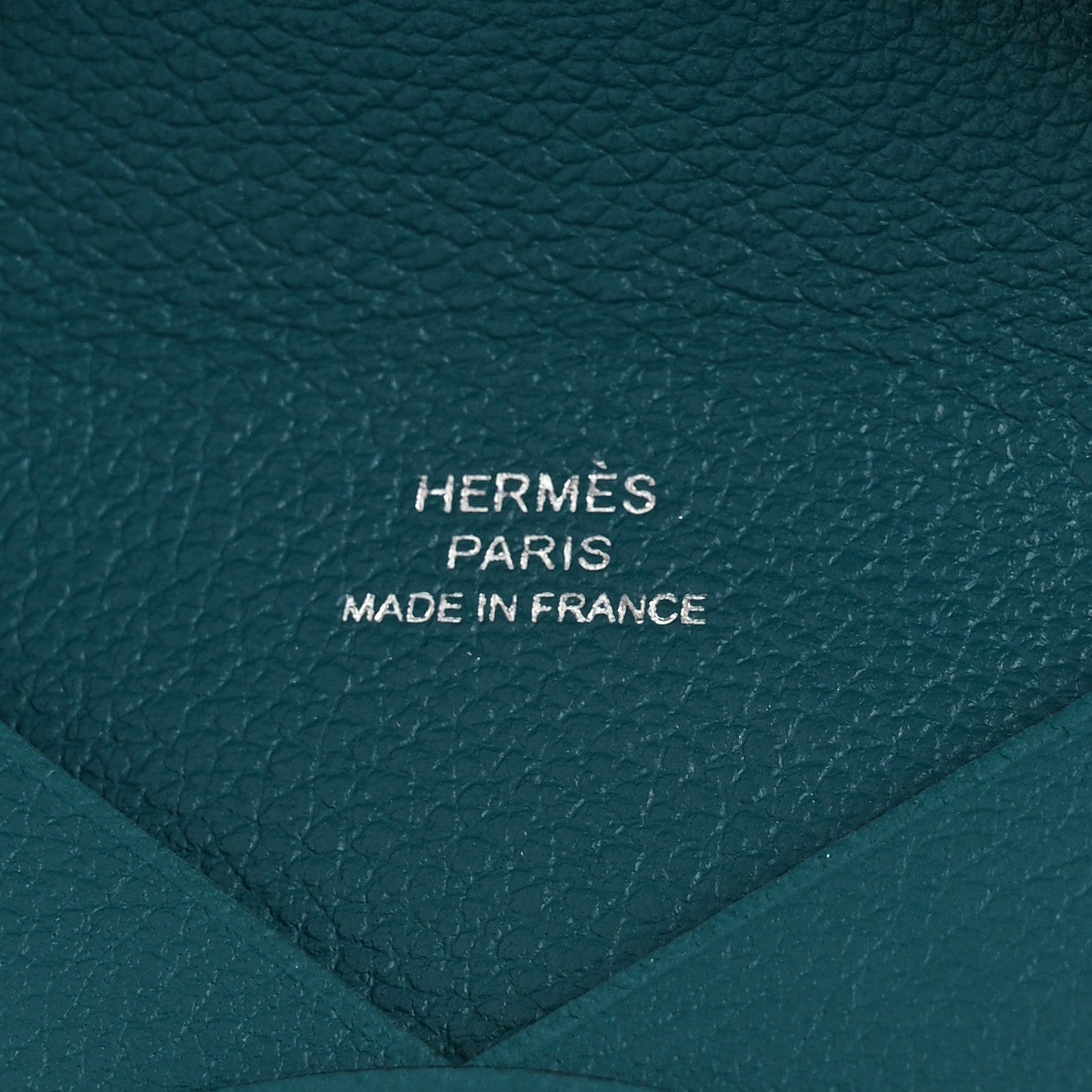 Hermes Evercolor Calvi Card Case Vert Bosphore 6 of 7