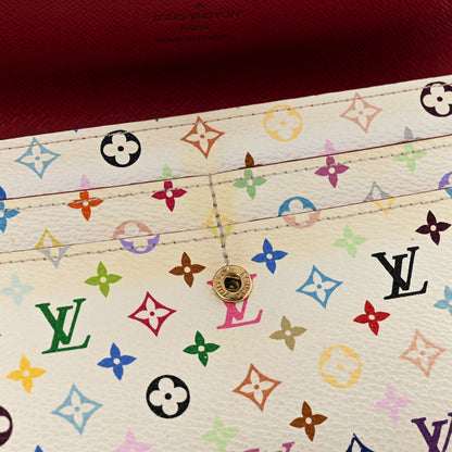 Louis Vuitton Monogram Multicolor Sarah Wallet White Grenade 10 of 13