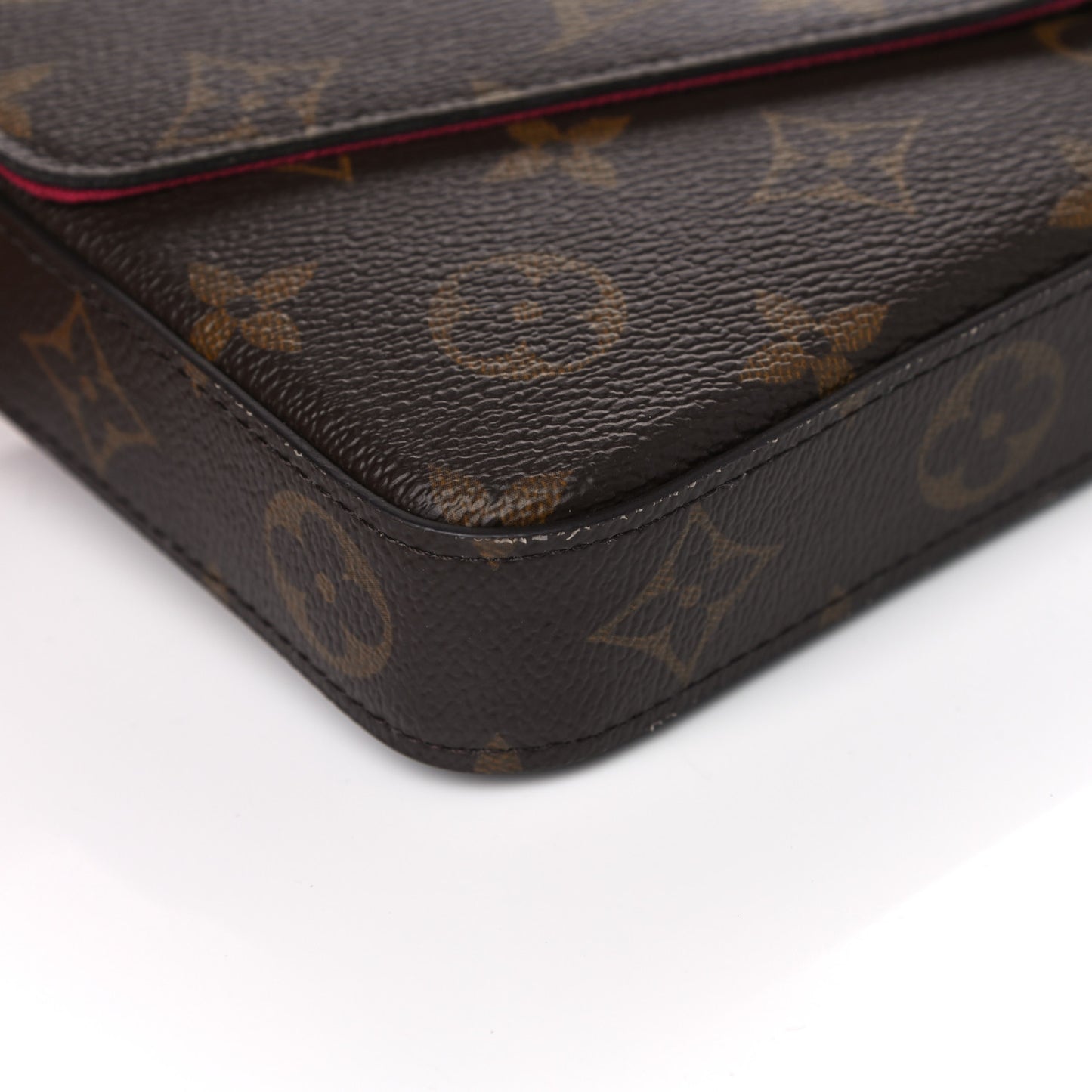 Monogram Pochette Felicie Chain Wallet Fuchsia