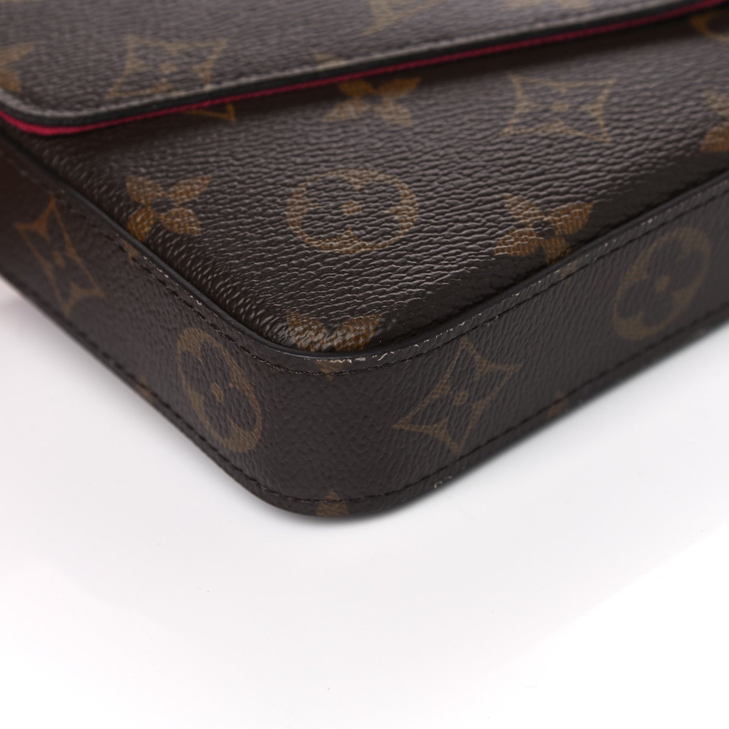 Louis Vuitton Monogram Pochette Felicie Chain Wallet Fuchsia 11 of 15