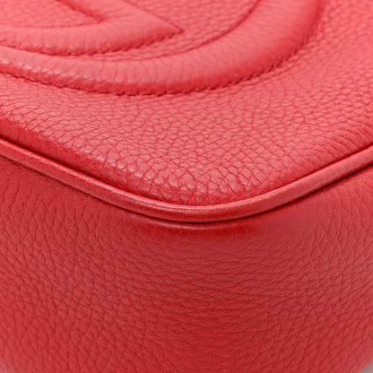 Gucci Pebbled Calfskin Small Soho Disco Bag Tabasco Red 11 of 13