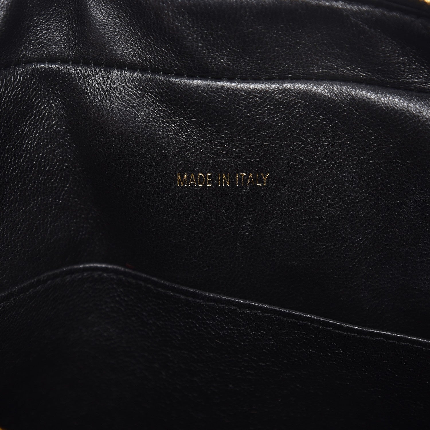 Chanel Lambskin Chevron Quilted Camera Case Black 7 of 10