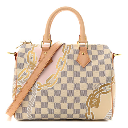 Louis Vuitton Damier Azur Nautical Speedy Bandouliere 25 1 of 14