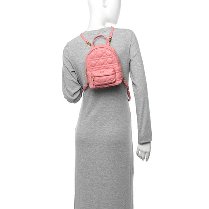 Christian Dior Lambskin Cannage Mini Backpack Peach Blossom 2 of 14