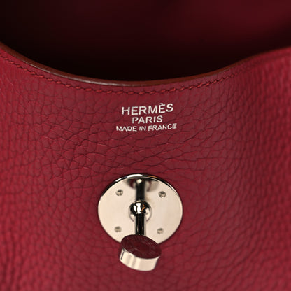 Hermes Taurillon Clemence Lindy 30 Rouge Garance 6 of 9