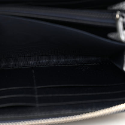 Gucci GG Supreme Monogram Textured Dollar Calfskin Web Ophidia Zip Around Wallet Beige Blue 7 of 10