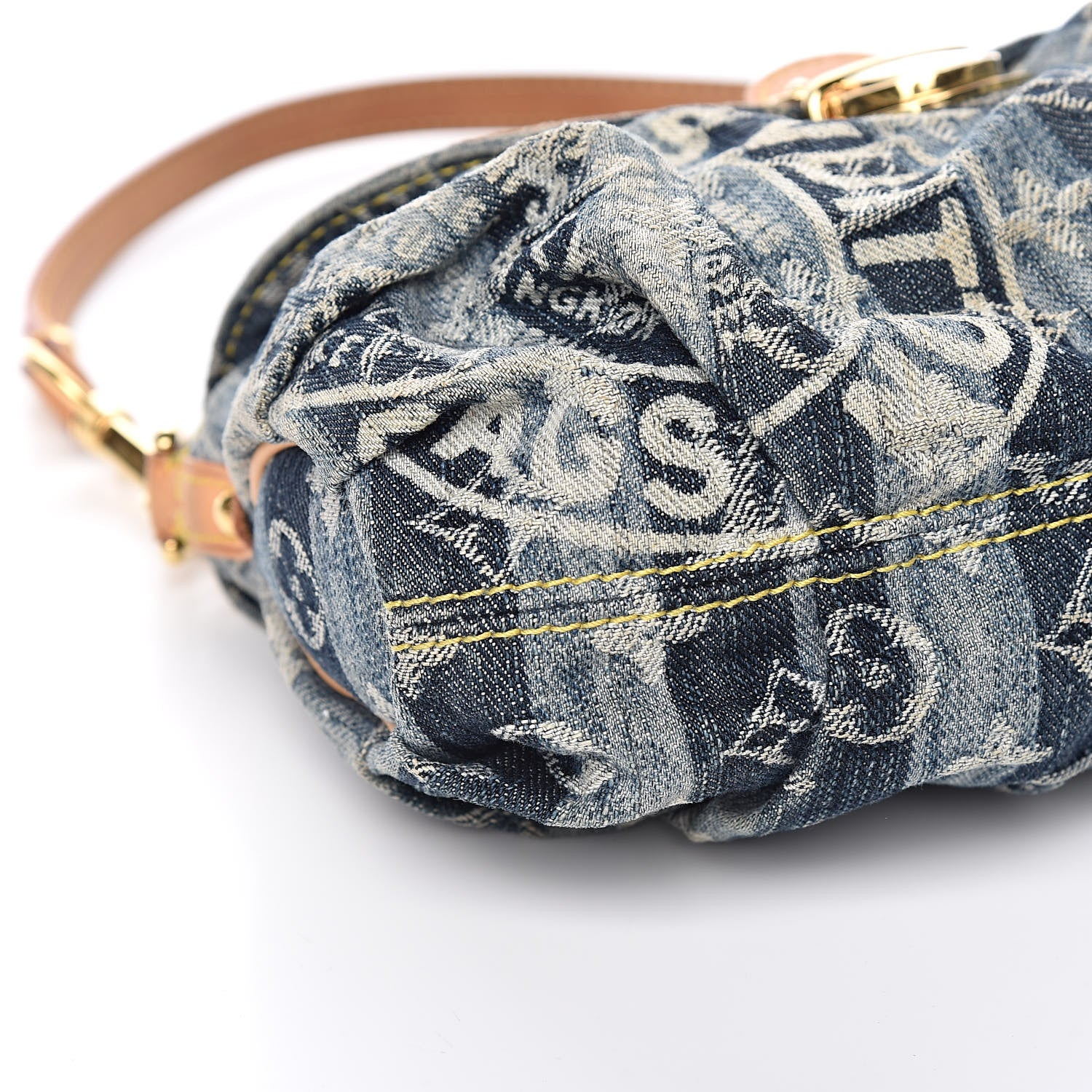 Louis Vuitton Monogram Denim Mini Pleaty Blue 9 of 11