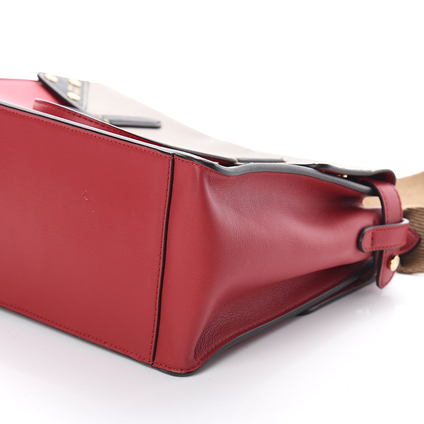 Vitello Grace FF 1974 Small Flip Tote Fragola Sepia