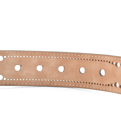 Louis Vuitton Perforated Mahina Phoenix Belt 90 36 Black 6 of 6