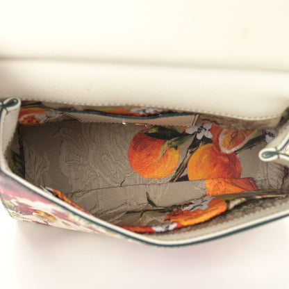 Dolce & Gabbana Dauphine Lemon Print Small Miss Sicily Satchel White 5 of 15