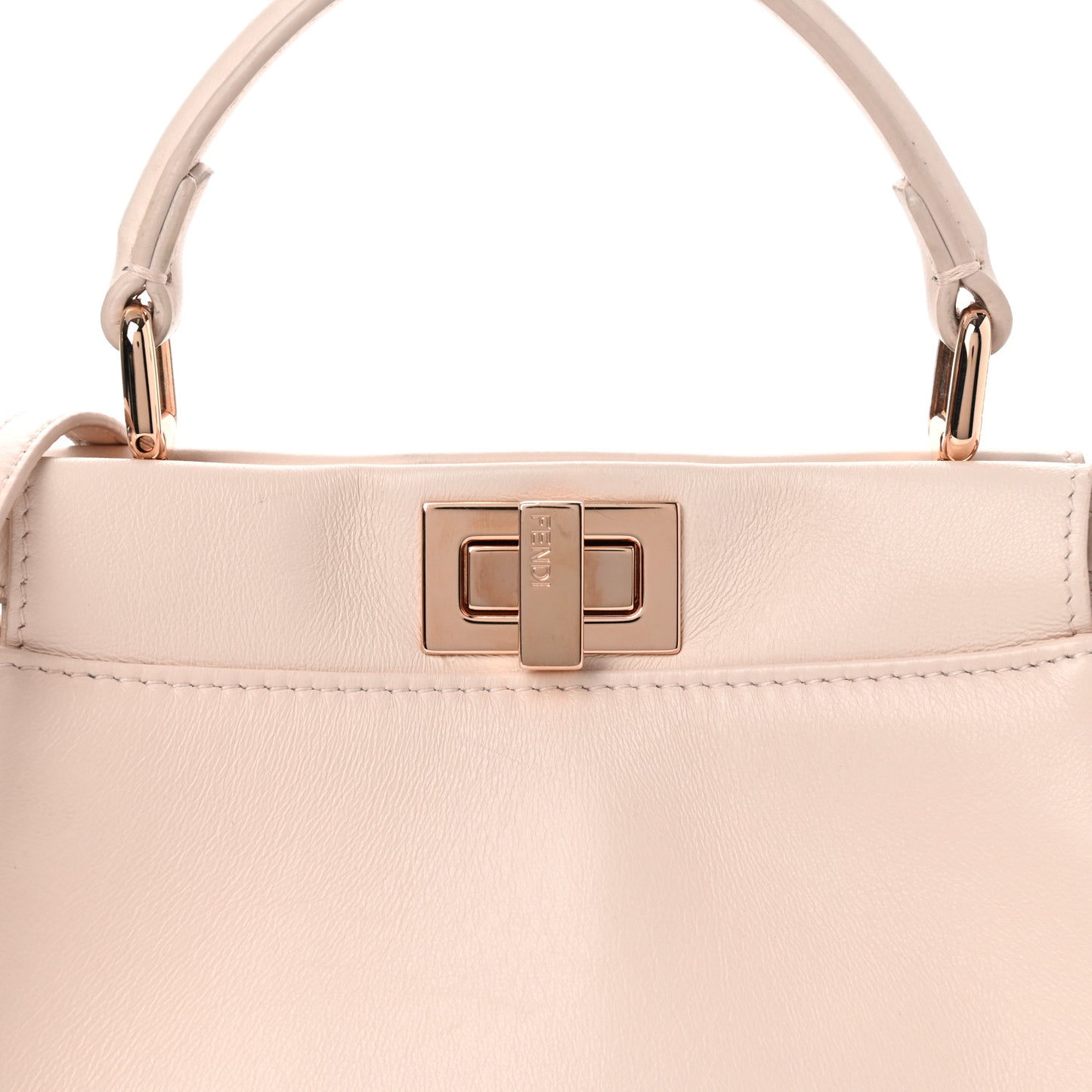 Nappa Mini Peekaboo Iconic Satchel Egg Shell