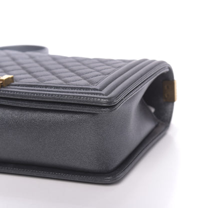 Chanel Pearl Calfskin New Medium Boy Flap Grey 10 of 11