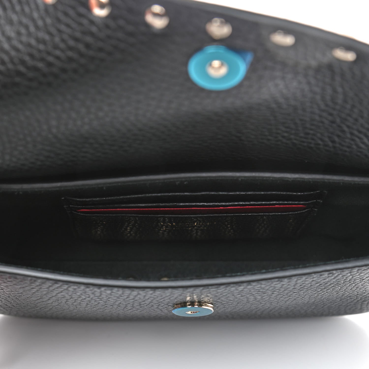 Valentino Garavani Grainy Calfskin Rockstud Crossbody Pouch Black 4 of 4
