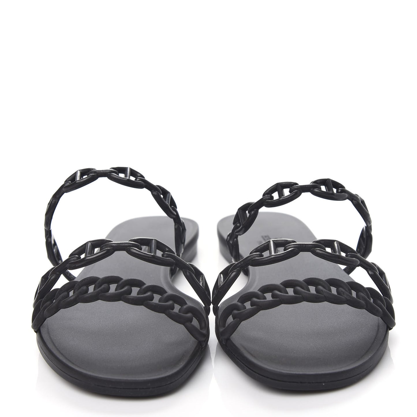 Rubber Chaine d'Ancre Rivage Sandals 36 Black