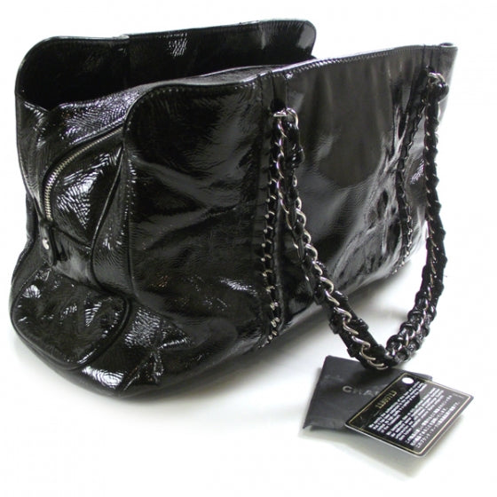 Patent Luxury Ligne Large Tote Black