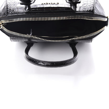 Givenchy Calfskin Crocodile Embossed Small Antigona Black 5 of 10
