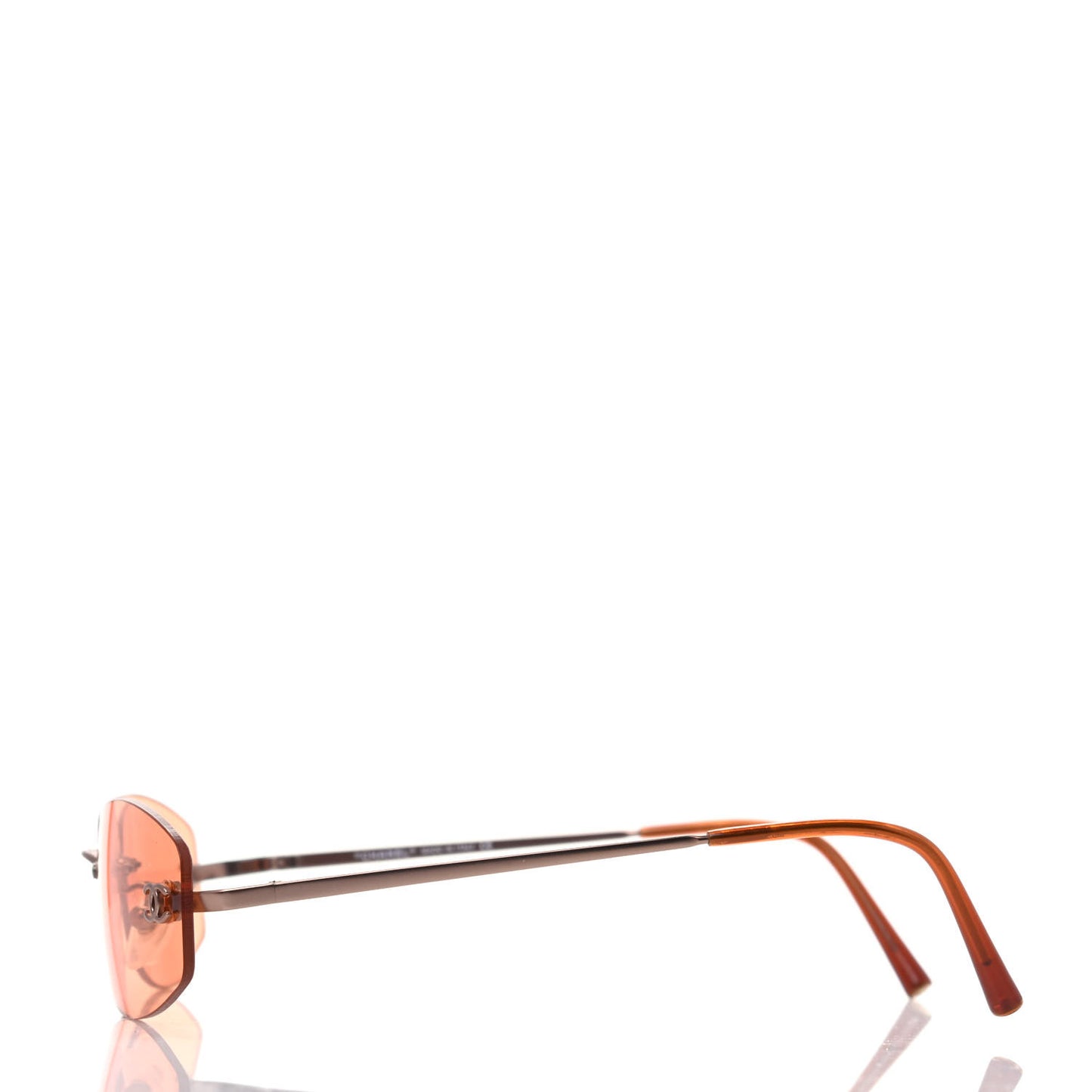 Metal Frameless Sunglasses 4002 Brown