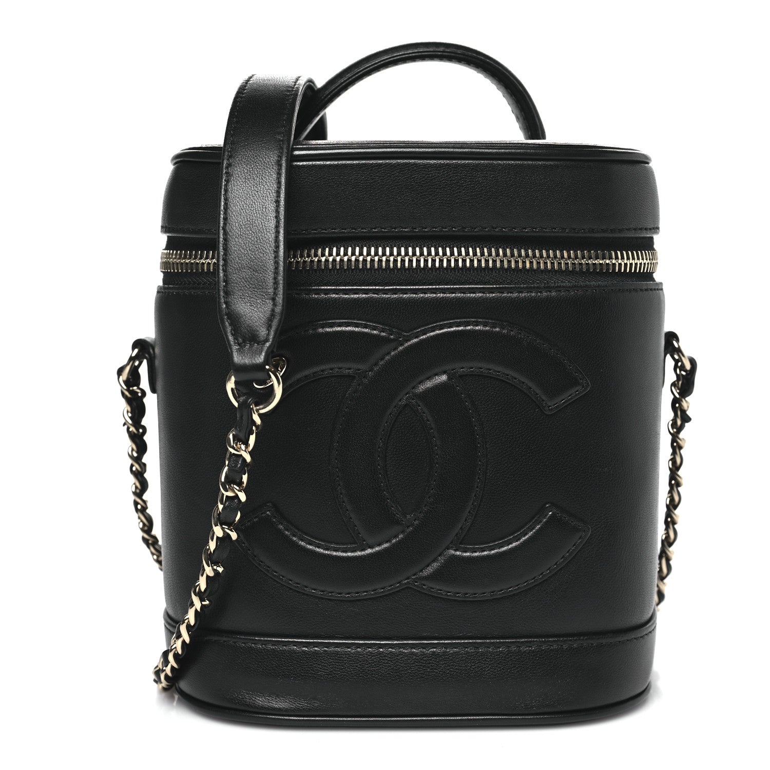 Chanel Lambskin Timeless Vanity Cosmetic Case Black 1 of 10