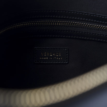 Versace Calfskin Shopping Tote Black 8 of 9
