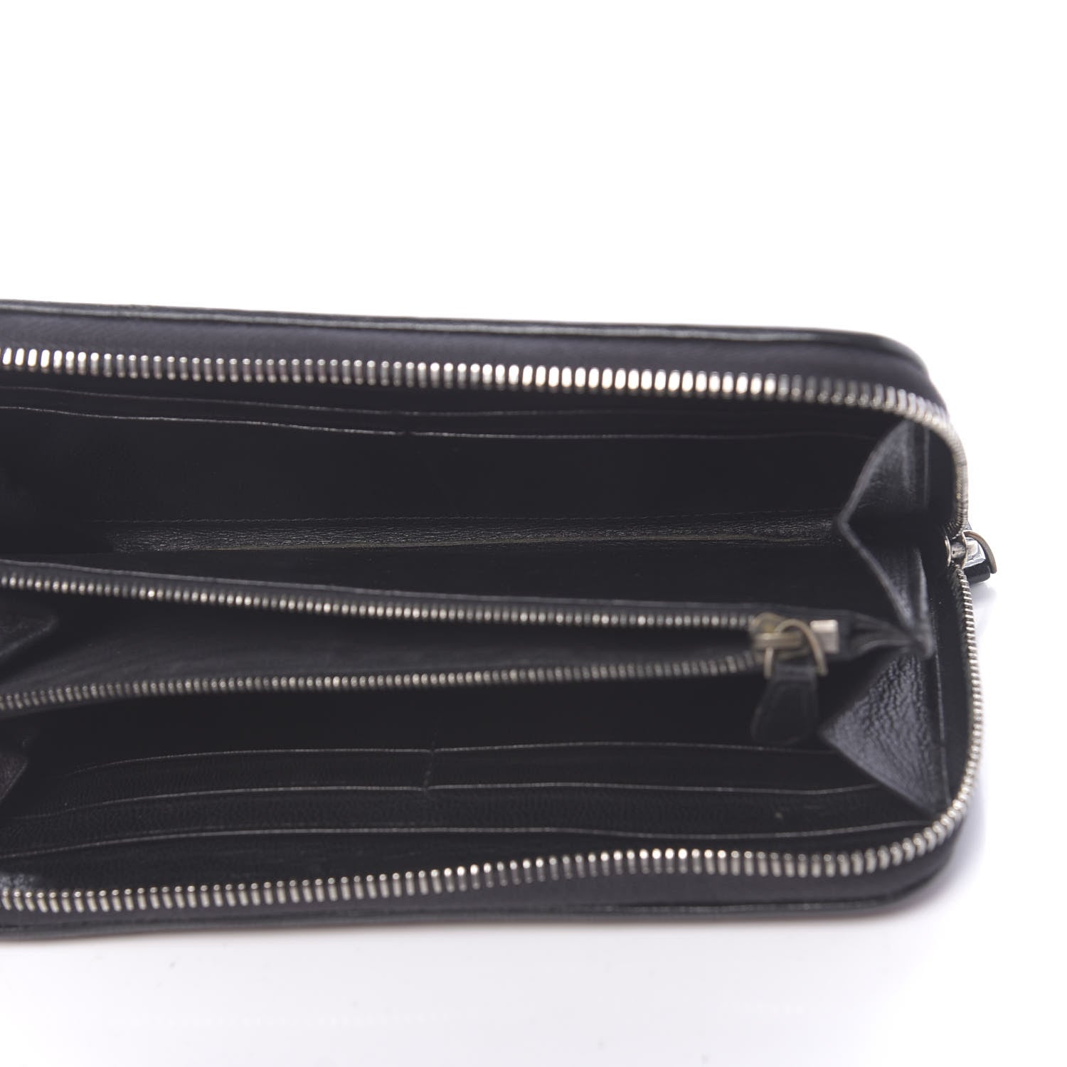 Bottega Veneta Nappa Intrecciato Zip Around Wallet Eclipse Black 5 of 7
