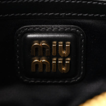 Miu Miu Calfskin Regular Arcadie Top Handle Bag Black 6 of 10