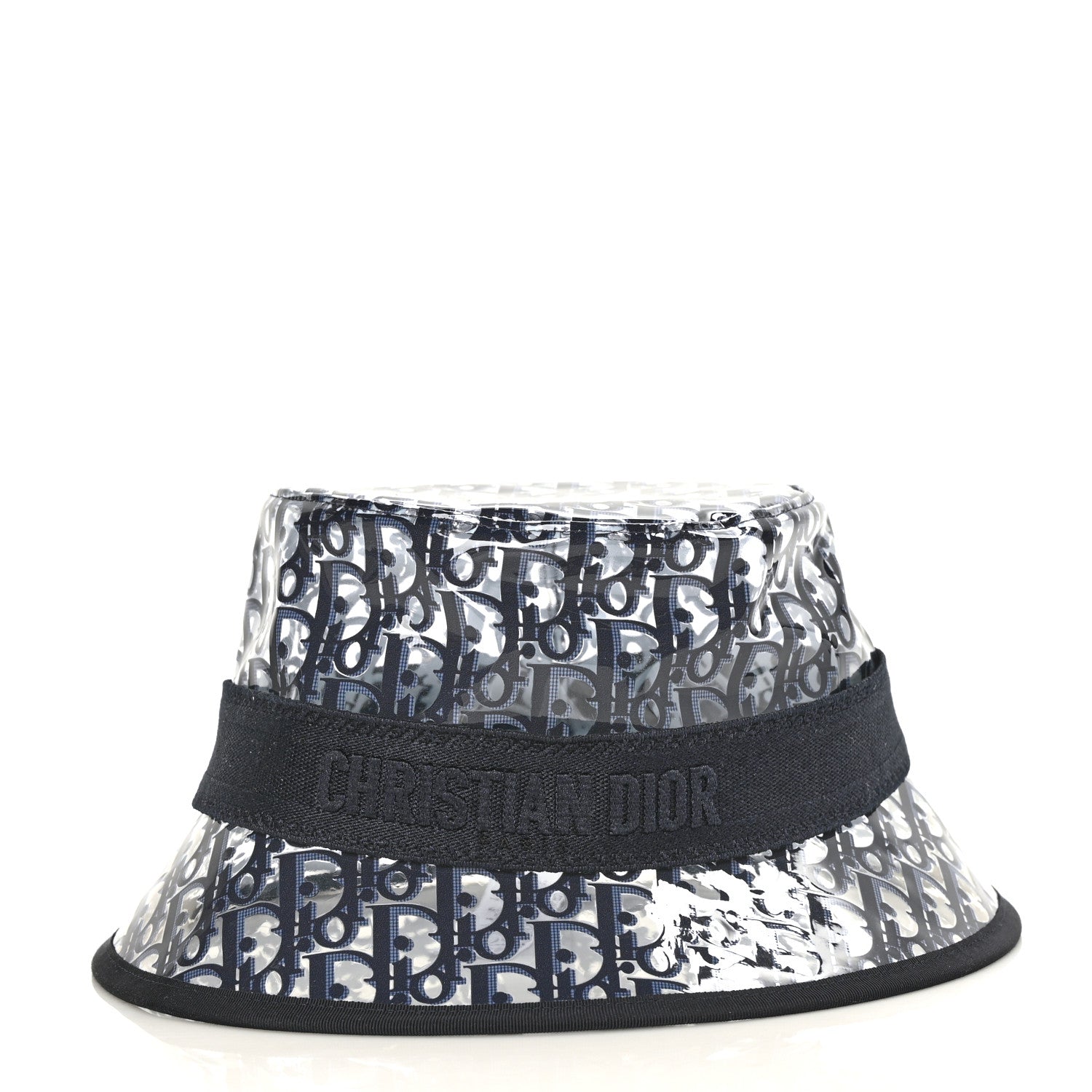 Christian Dior PVC Oblique Bob French Bucket Hat 58 Bleu 2 of 7
