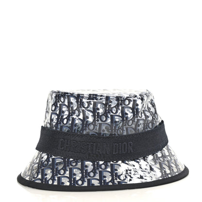 Christian Dior PVC Oblique Bob French Bucket Hat 58 Bleu 2 of 7