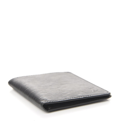 Louis Vuitton Epi 6 Card Billfold Wallet Black 4 of 6