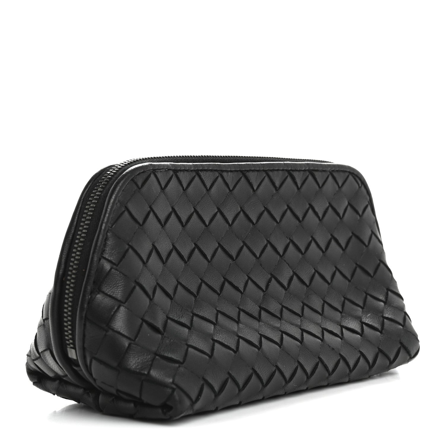 Bottega Veneta Nappa Intrecciato Small Cosmetic Pouch Black 3 of 7