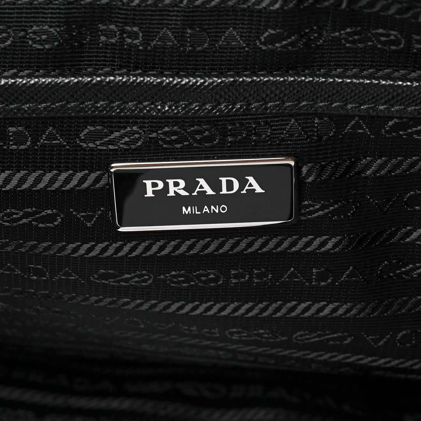 Re-Nylon Saffiano Medium Backpack Black