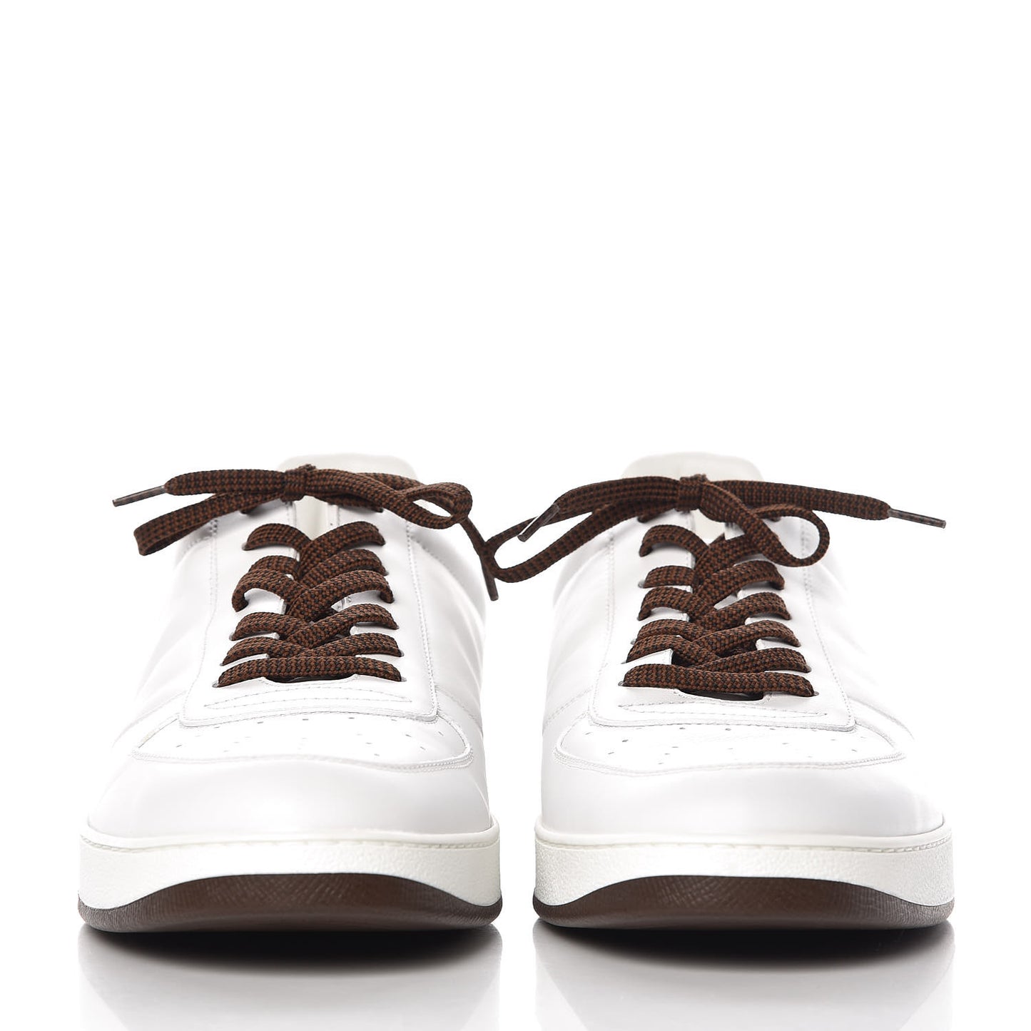 Calfskin Monogram Rivoli Sneakers 10 White