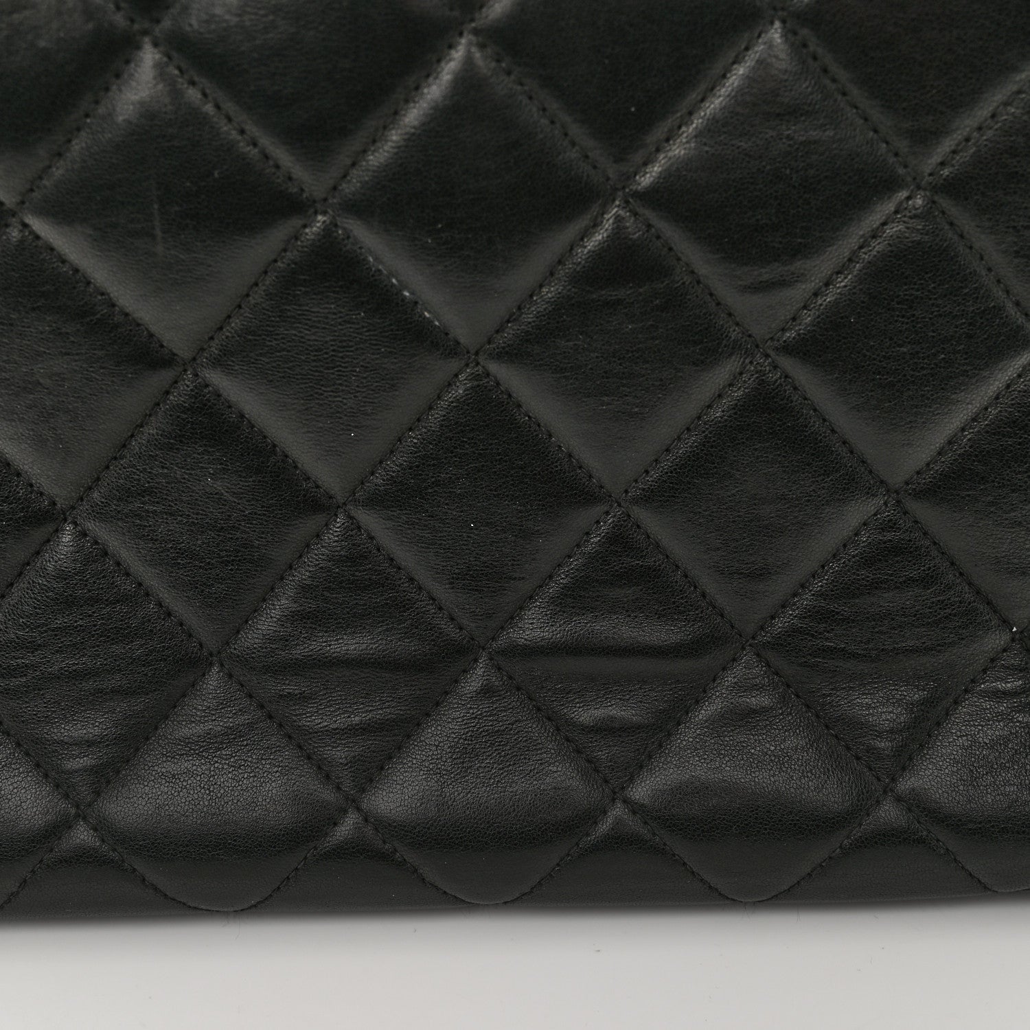 Chanel Lambskin Quilted Shoulder Bag Black 12 of 13