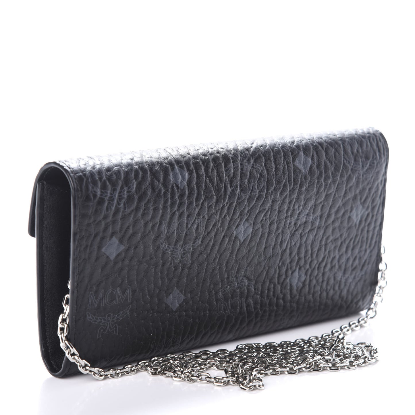 Visetos Large Patricia Wallet On Chain Black