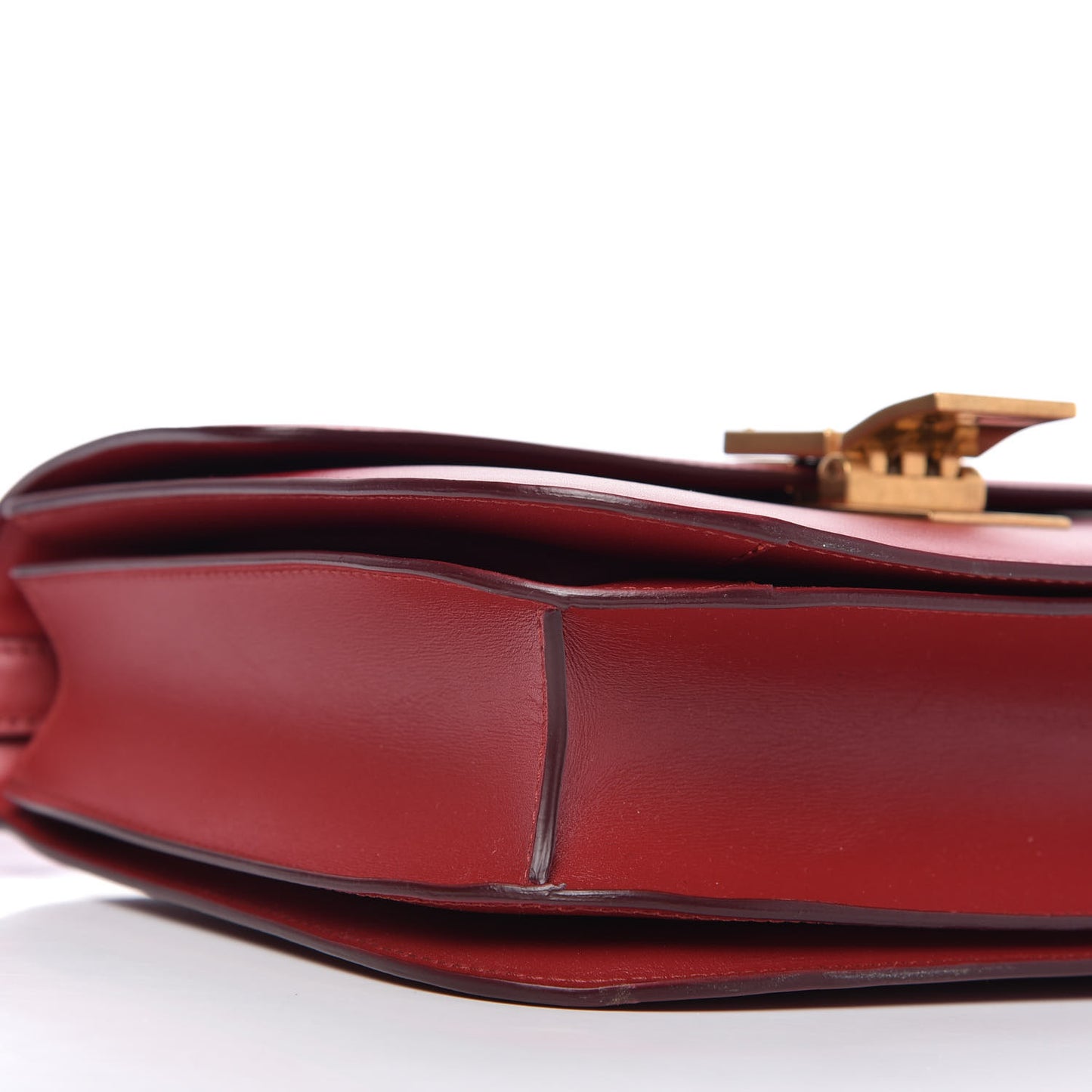 Box Calfskin Medium Classic Box Flap Bag Red