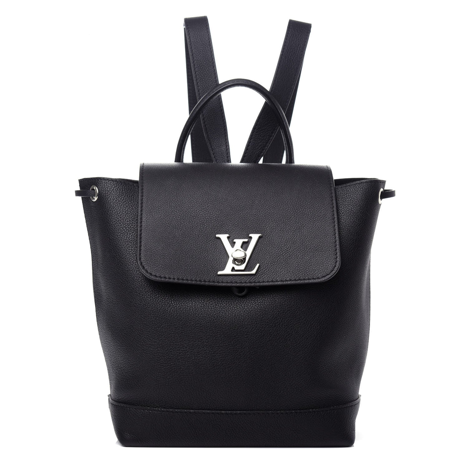 Louis Vuitton Calfskin Lockme Backpack Black 1 of 10