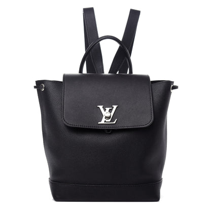 Louis Vuitton Calfskin Lockme Backpack Black 1 of 10