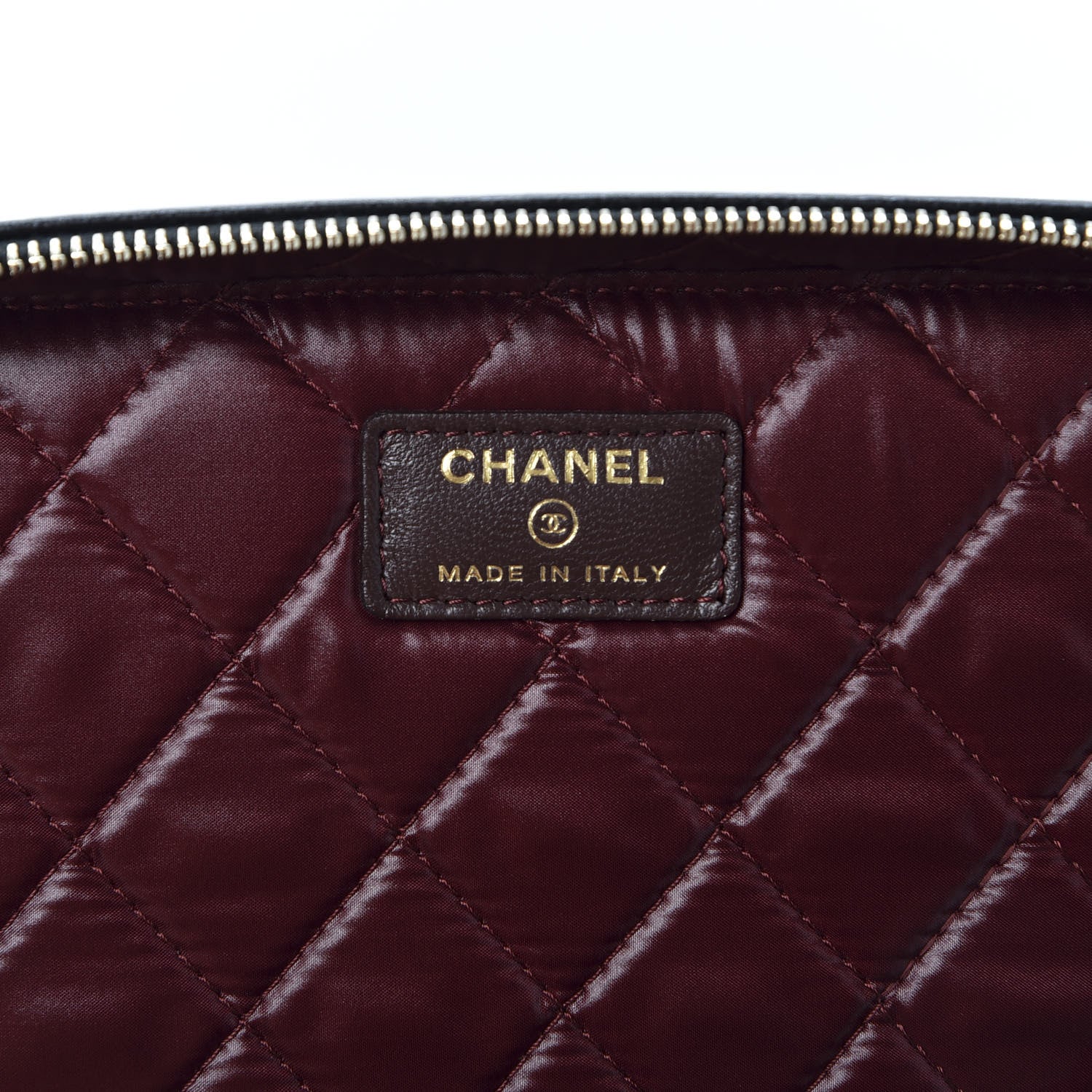 Chanel Lambskin Quilted Large Vanity Pouch Black 7 of 10
