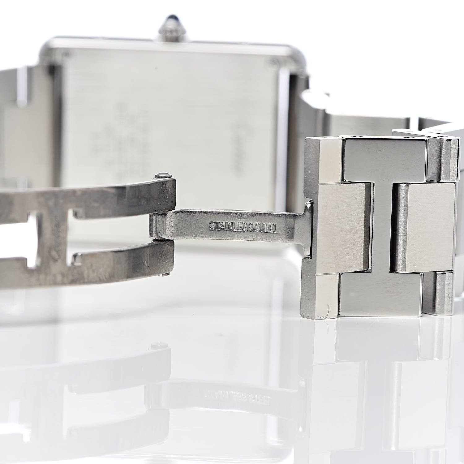 Cartier Stainless Steel 27mm Tank Solo Quartz Watch 8 of 9