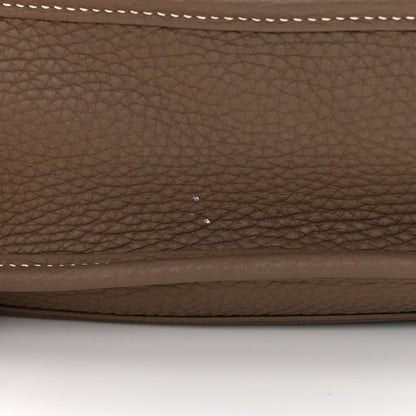 Hermes Taurillon Clemence Evelyne III PM Etoupe 9 of 13