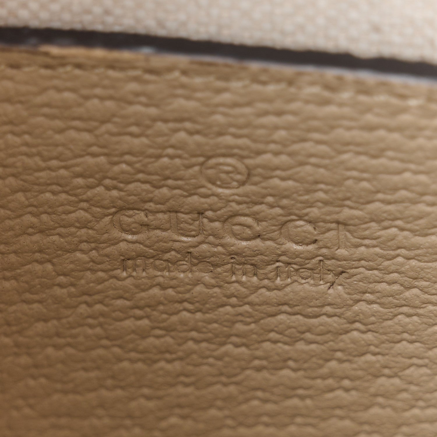 Gucci GG Supreme Monogram Textured Dollar Calfskin Mini Retro Interlocking G Tote Bag Beige Mystic White Oatmeal 6 of 11