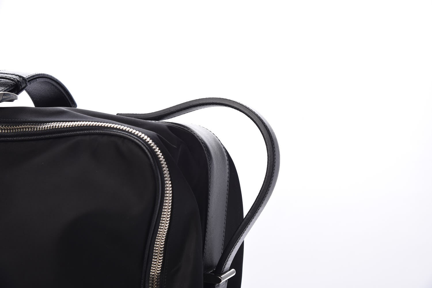 Prada Tessuto Nylon Saffiano Suitcase Black 9 of 10