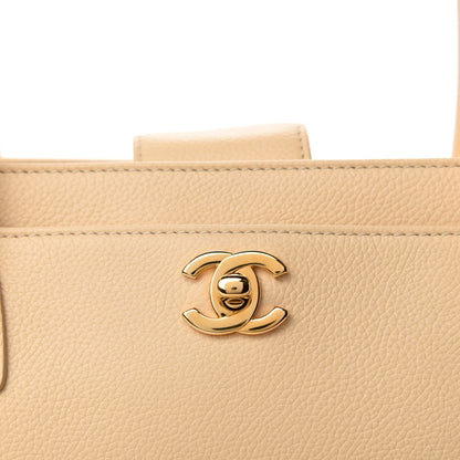 Chanel Calfskin Cerf Executive Shopper Tote Beige Clair 11 of 11