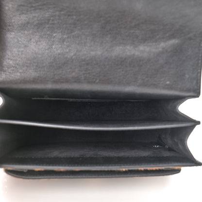 Saint Laurent Calf Hair Monogram Small Sunset Chain Wallet Leopard 5 of 10